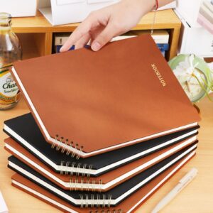 Unique Design A5/B5 Spiral Leather Notebook: Slant Hardcover